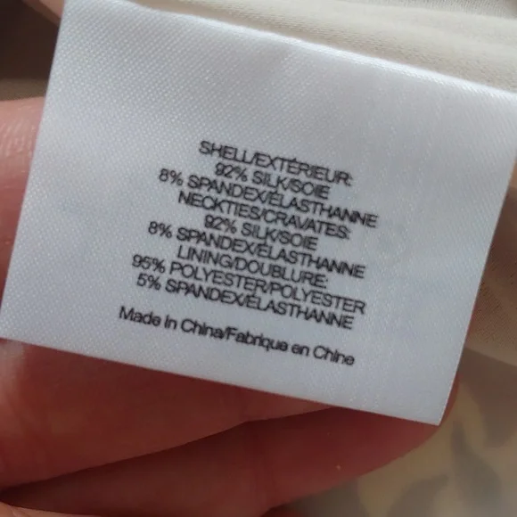 Tory Burch Purple and Cream Silk Blend Floral Blouse Size 6 - Picture 5 of 7